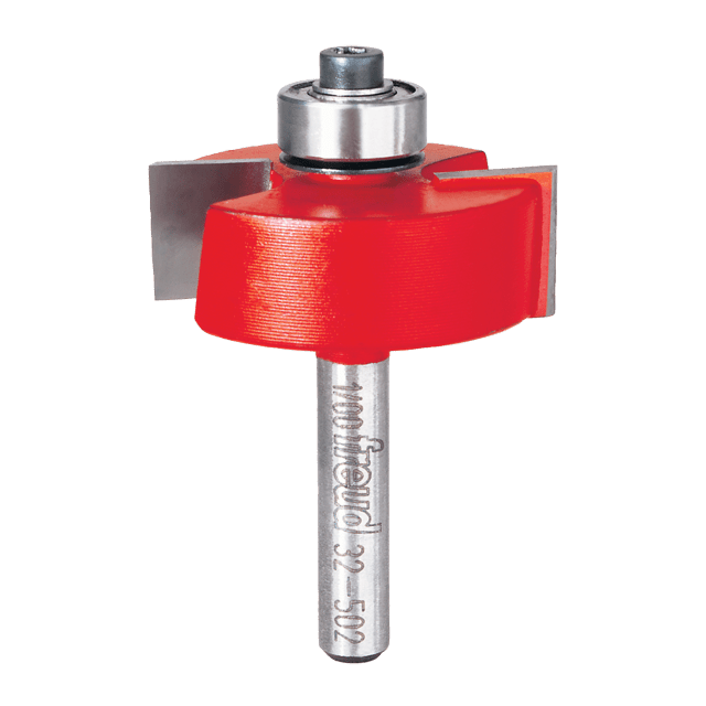 5/16",3/8",7/16",1/2" Depth Rabbeting Bit with Bearings