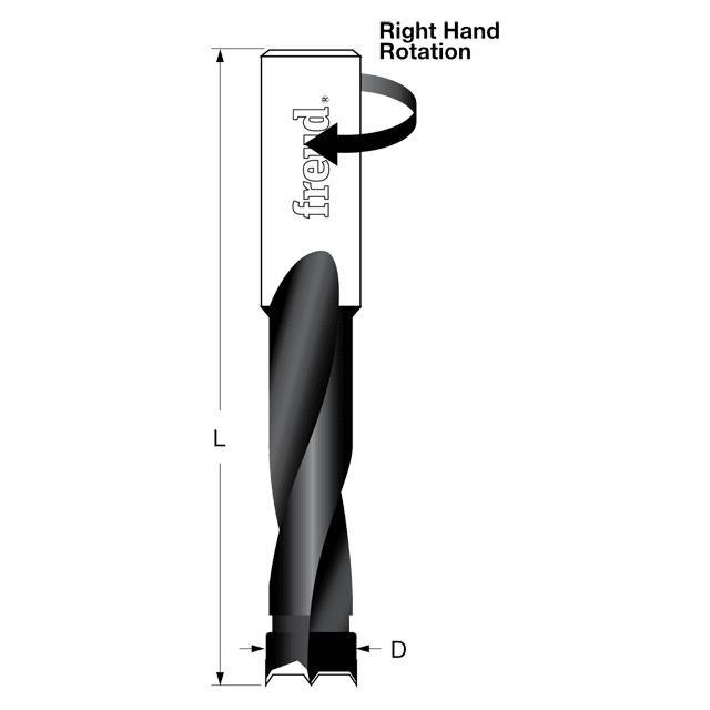 3/8” (Dia.) Brad Point Bit