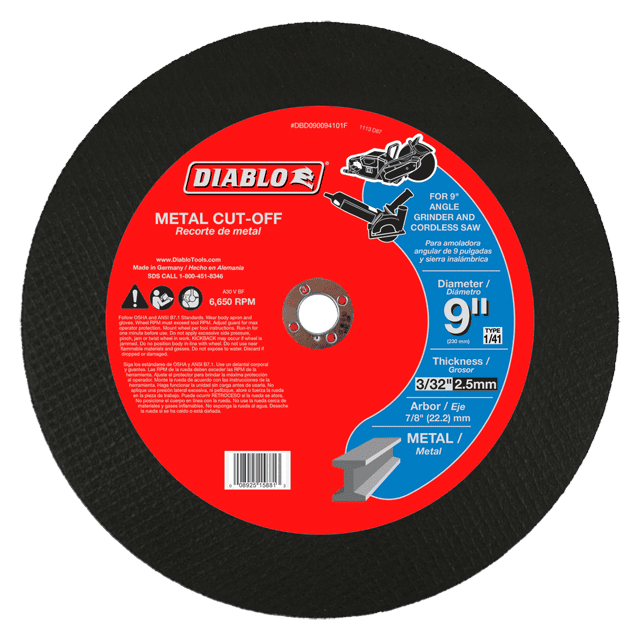 9 in. Metal Cut-Off Disc