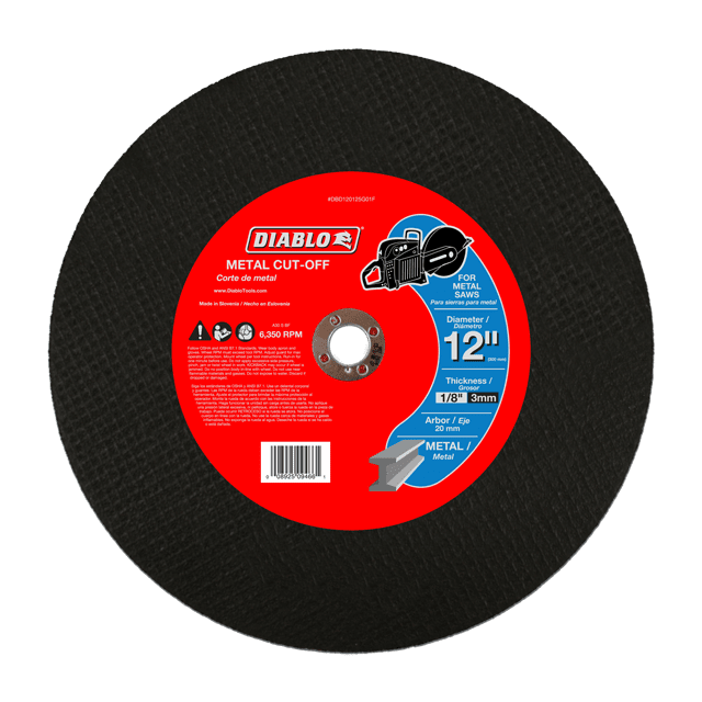 12 in. Metal High Speed Cut Off Disc 20mm