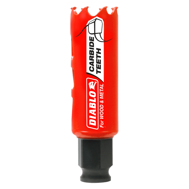 1 in. (25mm) Carbide-Tipped Wood & Metal Holesaw