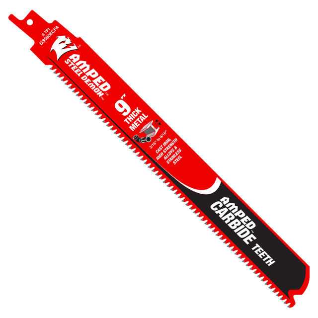 9 in. Steel Demon Amped™ Carbide Blades for Thick Metal Cutting (3-Pack)