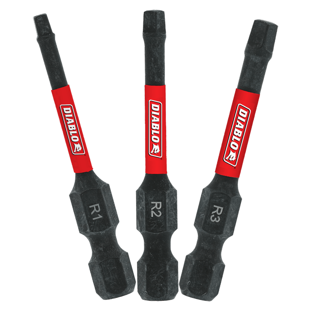 2 in. Square Drive Bit Assorted Pack (3-Piece)