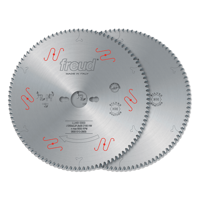 250mm Ultra-Thin Kerf Plastics and Plexiglass Blades for Fine Finish