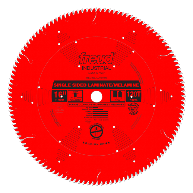 16" Single Sided Laminate/Melamine Blade