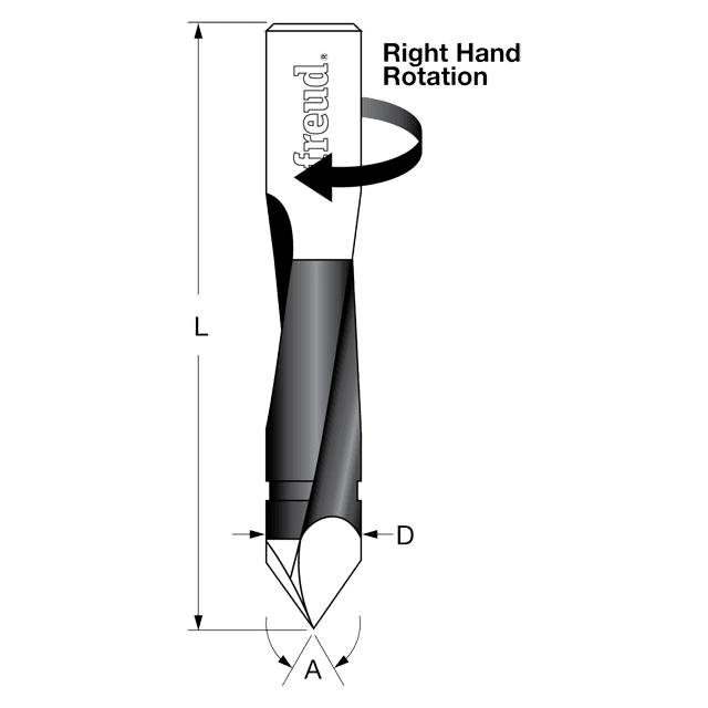 9 mm (Dia.) Through Hole Bit