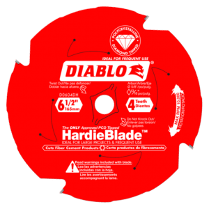 6-1/2 in. x 4 Tooth (PCD) Fiber Cement HardieBlade