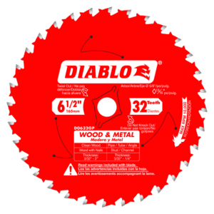 6-1/2 in. x 32 Tooth Wood & Metal Carbide Saw Blade