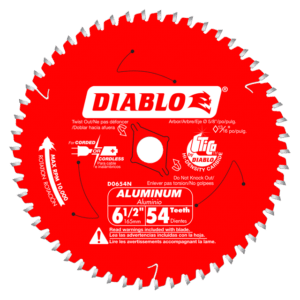 6-1/2 in. x 54 Tooth Medium Aluminum Cutting Saw Blade