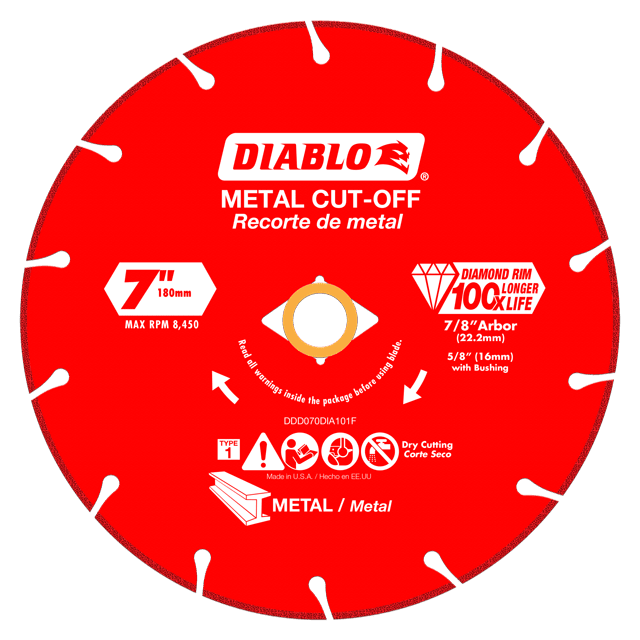 7 in. Diamond Metal Cut-Off Blade